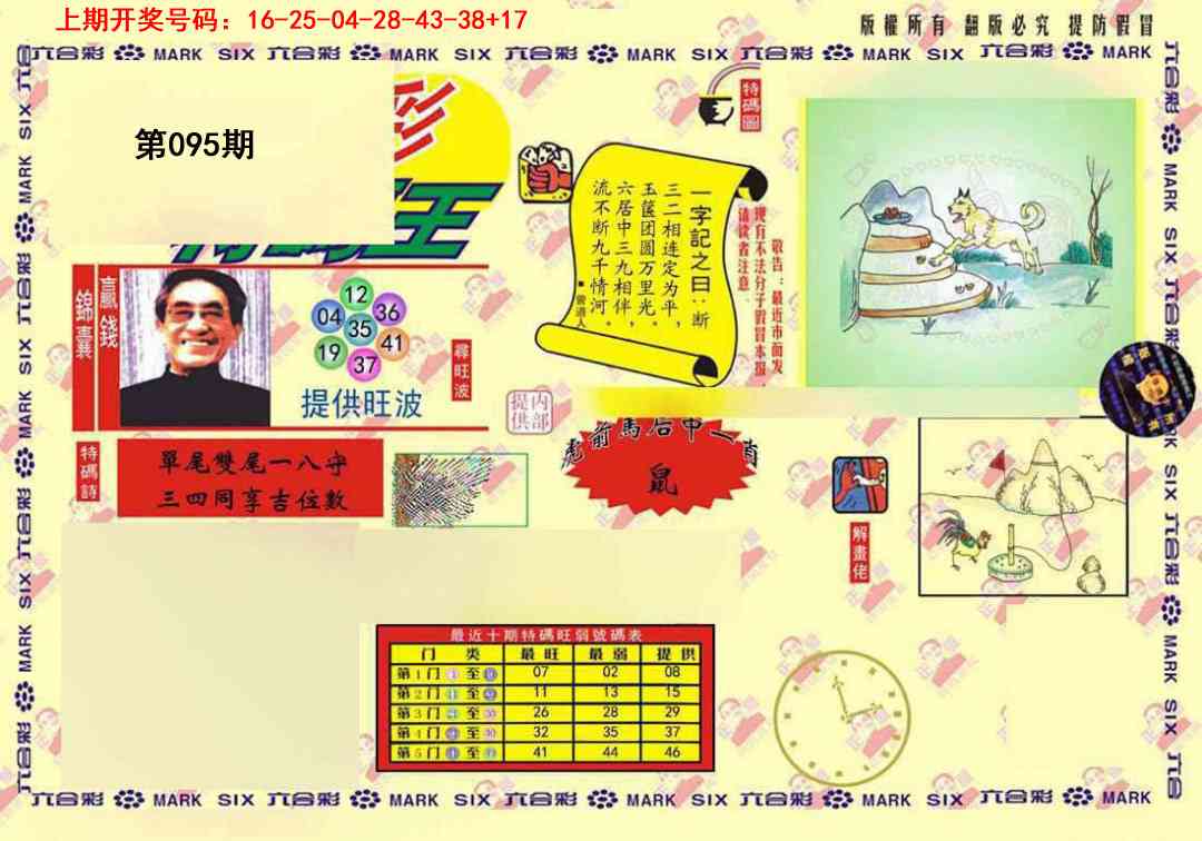 095期心水特码(信封)[图]